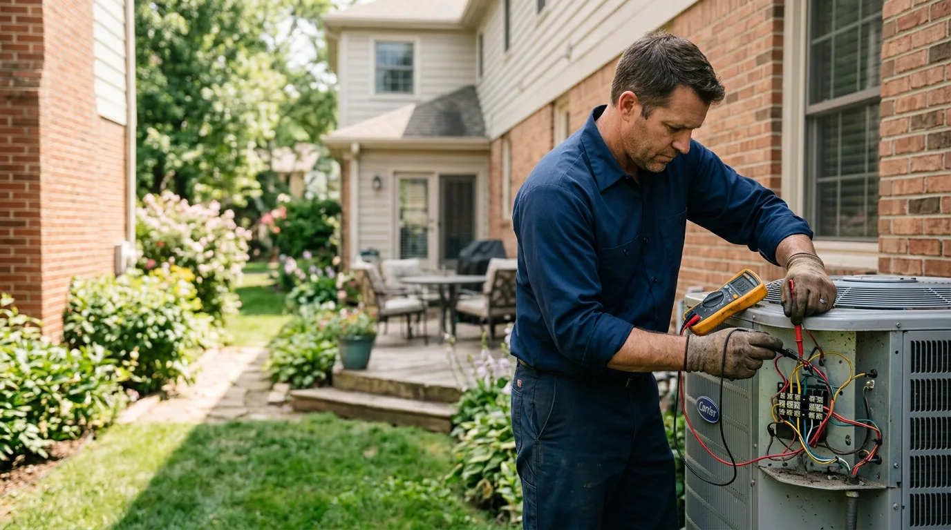 HVAC technician working near Scituate, MA